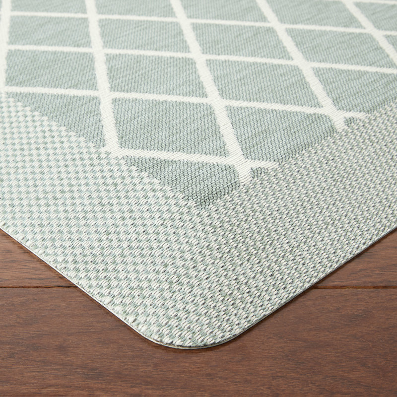 Tapis de cuisine Martha Stewart, Rectangle 1 pi 7,6 po x 2 pi 8 po, Vert