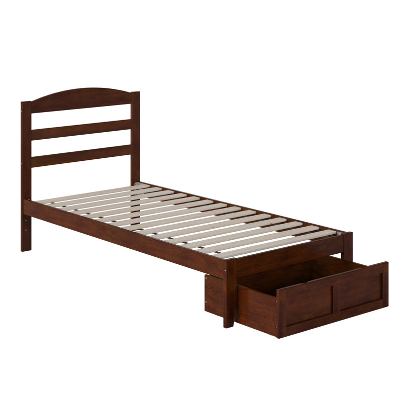 Elliana Kids Twin with Drawers, Walnut, Extra-Long Twin