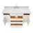 Abbate 60" Single Bathroom Vanity with Carrara White Marble Top-85364019-121645826