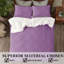 Jersen Microfiber Solid Colour Duvet Cover Set with Pillowcases-248002407-248002403