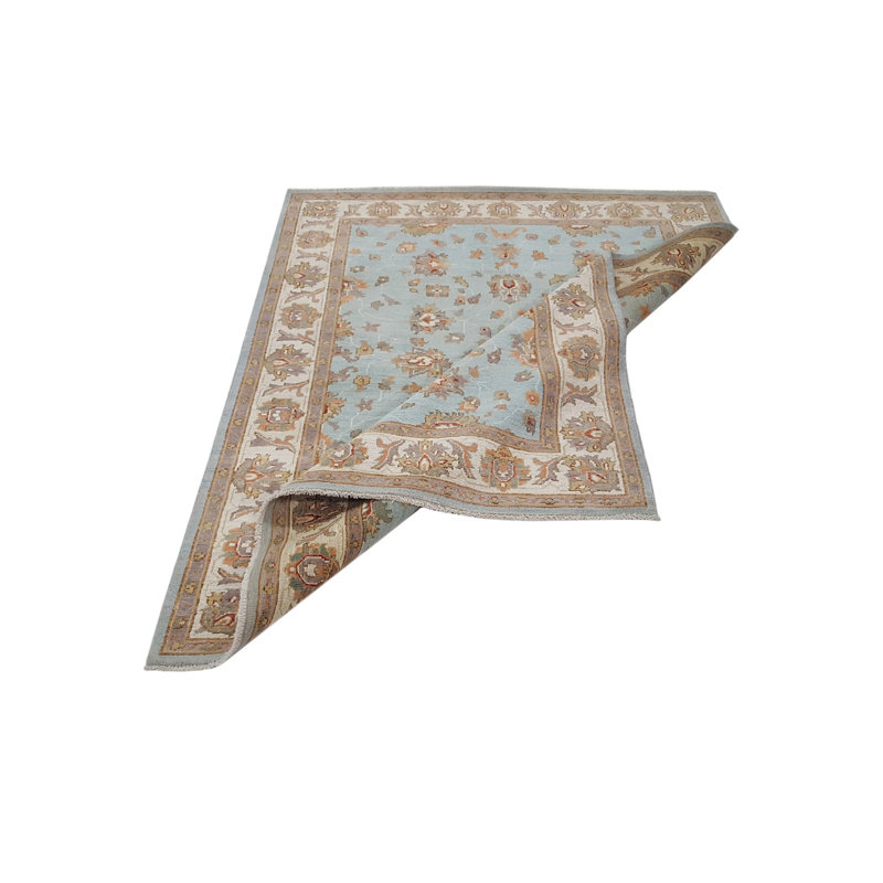 Daugherty Hand Knotted 5x6 Blue Round