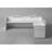 Nasly 2 Person L-Shaped Synthetic Laminate Reception Desk with Power Outlet