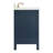 Ariel Cambridge 36 In. Right Offset Vanity With 2 In. Carrara Marble Countertop-105903788