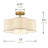 Cambridgeshire Fabric Semi Flush Mount