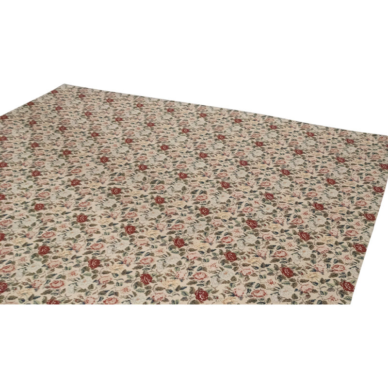 One-of-a-Kind High-Quality Hand-Knotted Gray/Red Area Rug