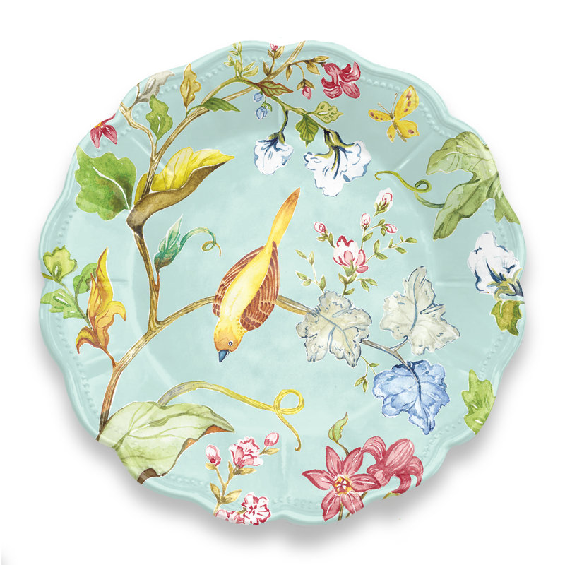 Lecroy Spring Chinoiserie 11" Melamine Dinner Plate