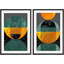 Géométrique, forme de lignes géométriques, marbre, cercles verts, formes abstraites, illustrations, chic moderne, paysage, néon-100707177-100707178