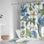 Rideau de douche bleu Botanica