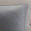 Ensemble d'édredon brodé 8 pièces gris