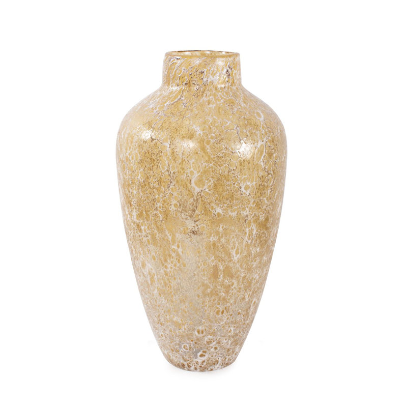 Verre Zynsky en ambre doux - court, 15" H x 7.75" W x 7.75" D