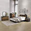 Commode Wave noyer et finition noire