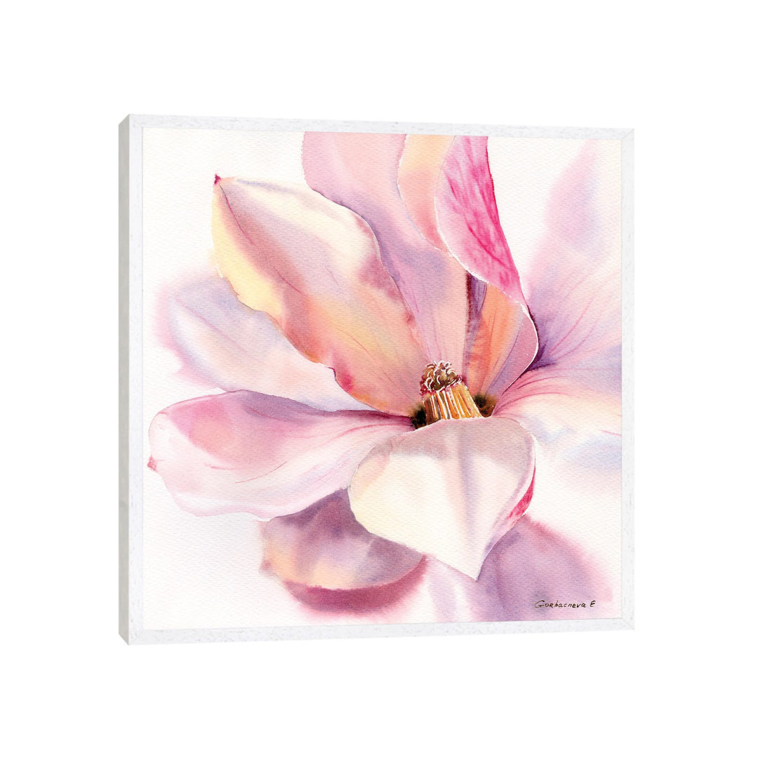 Magnolienblüte von HomelikeArt - Galerie-verpackte Leinwand Giclée auf Leinwand