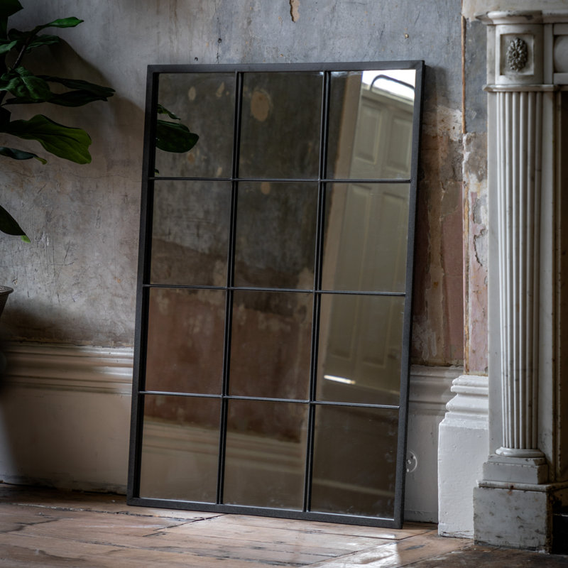 Elata Metal Flat Wall Mirror, 80cm H x 110cm W