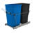 Rev-A-Shelf Double Pull Out Trash Can 35 Qt for Kitchen-112965384-88568344