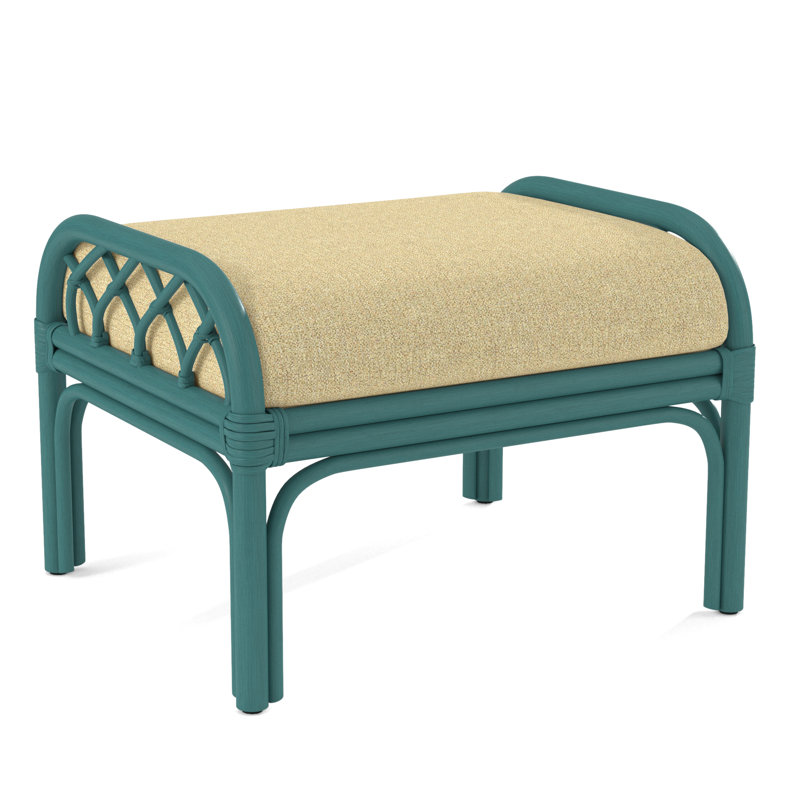 Edgewater Ottoman, Beige Sugar Performance; 0863-93, Black