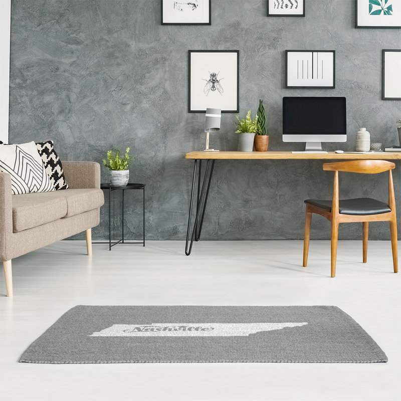 Tapis zone grise nashville tennessee, Rectangle 3 pi x 5 pi