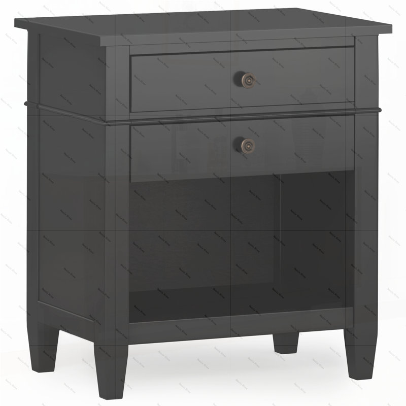 Carlton - Table de chevet - Noir