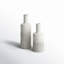 Ensemble de 2 vases de table en métal blanc Altynbek