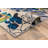 Dichiera Floral Brown/Navy/Cream Non-Slip Rubberback Area Rug-1042338020