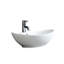 Modern Ceramic Oval Vessel Bathroom Sink with Overflow