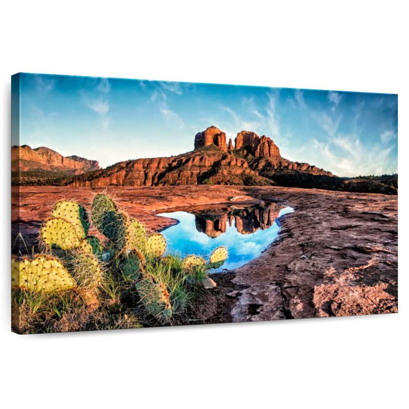 Cathédrale d'Alvord, rocher et réflexion Sedona AZ II, H 8 po x l 12 po