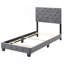 Charmant lit simple gris avec rangement-1829611466