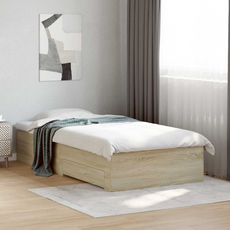 Bed, Sonoma Oak