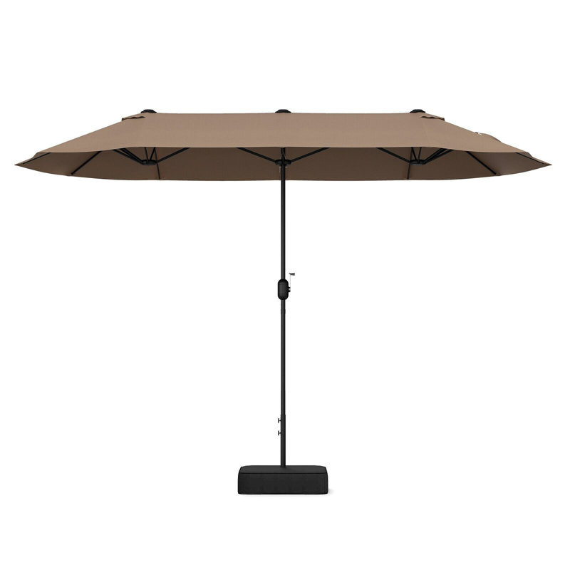 Chaneta 157.48cm Balcony Parasol, Brown