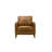 Caliah Leather Arm Chair In Caramel (Set Of 2)