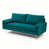 Velours bleu sarcelle