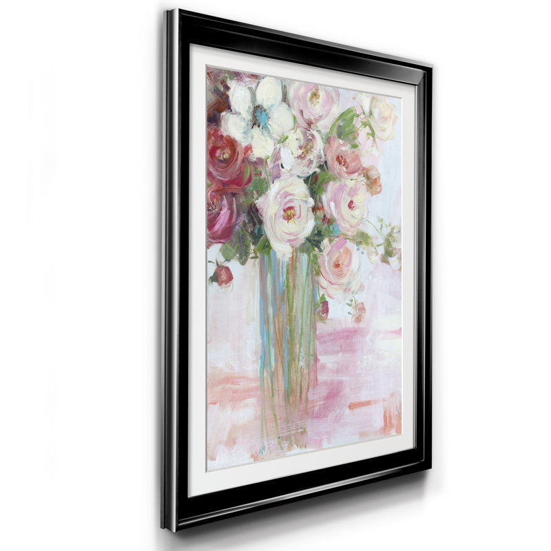 Botanical Blooms - Reproduction d'art sur papier encadrée, H 30,5 po x l 42,5 po x P 1,5 po, Noir