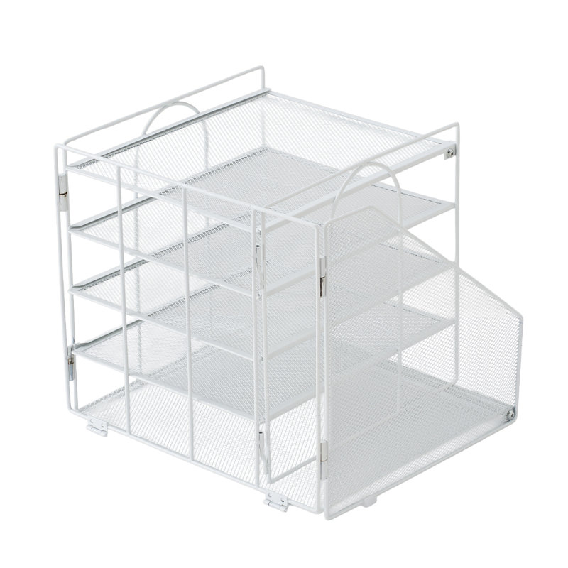Metal Desk Organiser, White