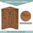Brown Triangle Bathroom Storage Cabinet with Adjustable Shelves, Freestanding Floor Cabinet for Home Kitchen-651168959