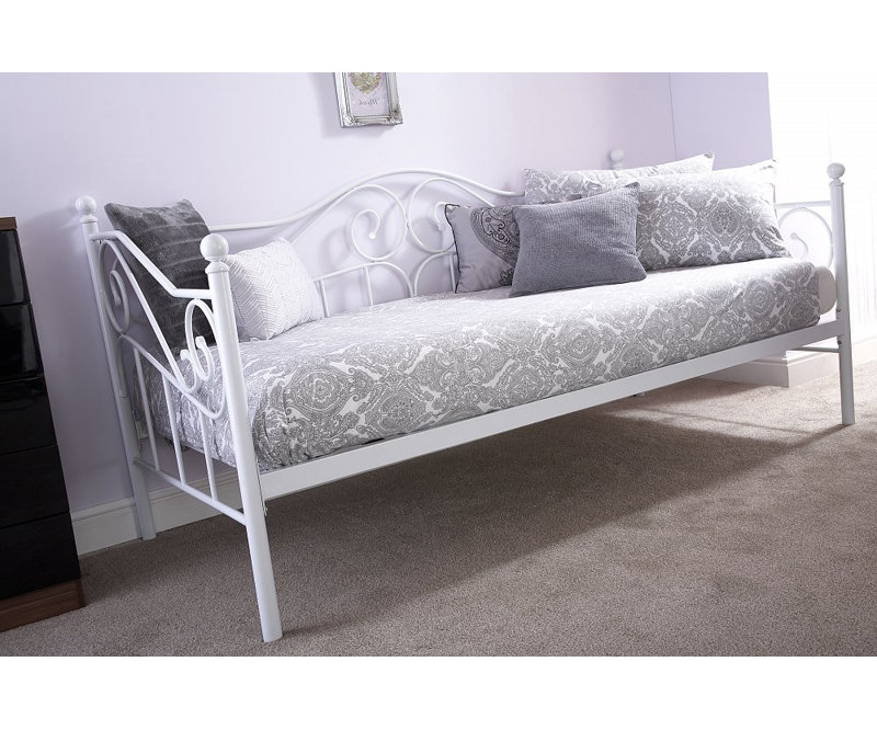 Lamentin Metal Daybed, White
