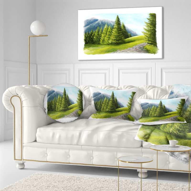 Coussin lombaire Landscape Road in Mountains
