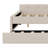 Upholstered Platform Bed With USB And Trundle-1767953258