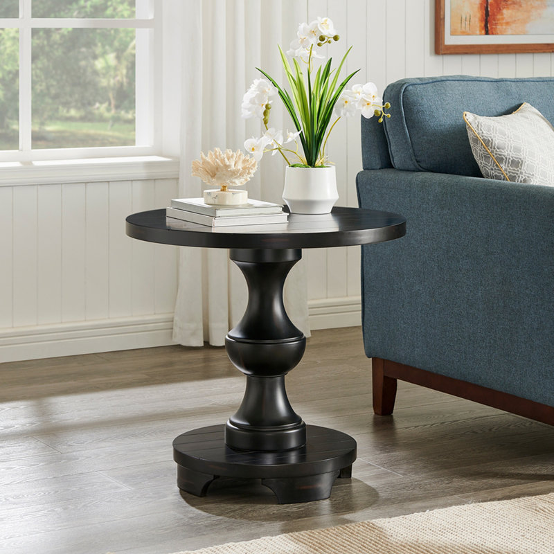 Table de bout Traditional, Black, Noir, Noir