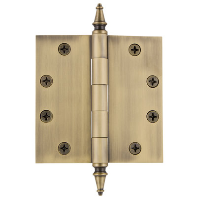 4.5'' x 4.5'' Brass Butt Bearing Hinge