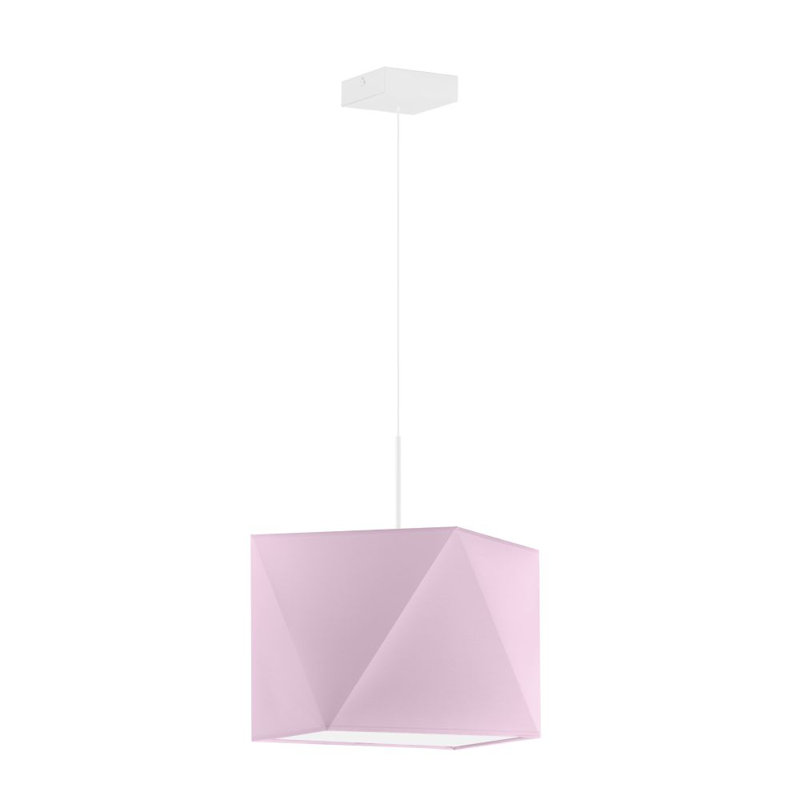 Denegar 1 - Light Single Pendant, White, Light Purple