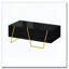 Table basse rectangulaire ultrabrillante pour le salon avec rangement et base dorée, 4 tiroirs