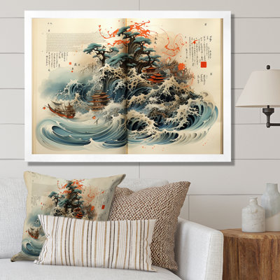 Art asiatique, calligraphie contemplative - impression