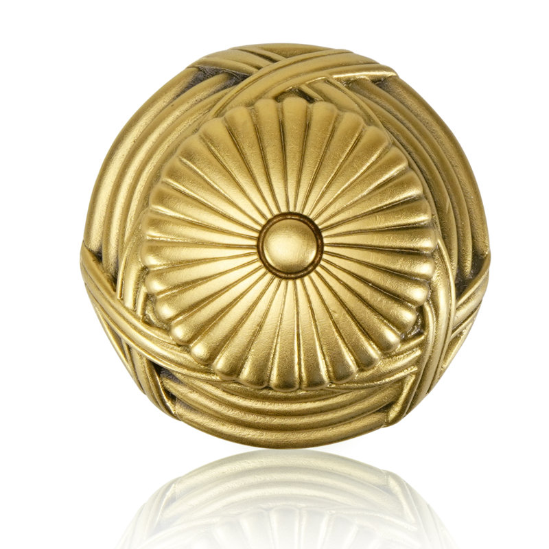 HYDE PARK KNOB/ FLARED SHANK; FLORENTINE GOLD FINISH