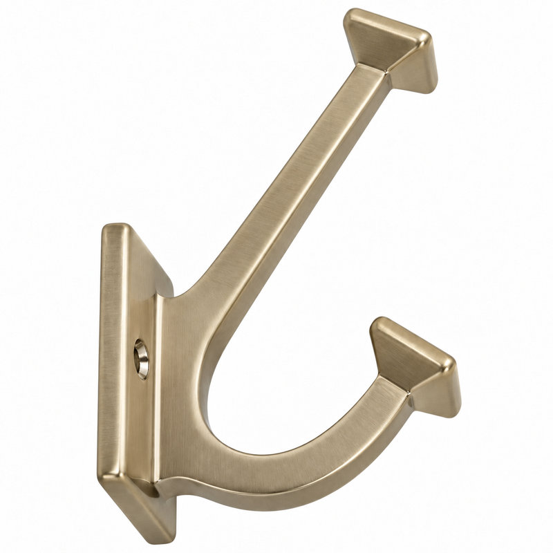 Skylight Zinc Wall Hook, Elusive Golden Nickel