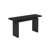 U_STYLE Modern Ash Veneer Console Table - Sleek Black MDF Entryway Table With Unique Tabletop Design, Space-Saving Hallway Or Living Room Accent Piece