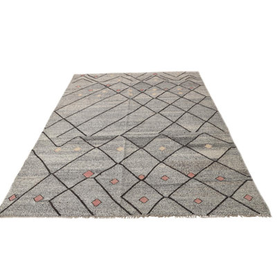 Tapis noir et blanc Jessen