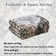 Sabec Floral Modern Farmhouse Indoor Area Rug Washable Soft Throw Carpet Mat for Home Décor Taupe