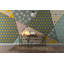 Papier peint amovible géométrique à formes trapézoïdales et triangulaires-1015051623