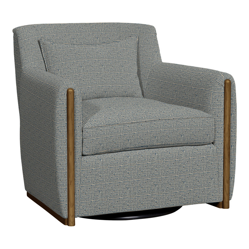 Thom Filicia Home Swivel Armchair, Bennett Carolina 100% Polyester, Wrenn