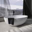 Baignoire de trempage autoportante de 55 pouces pour salle de bain-108041145