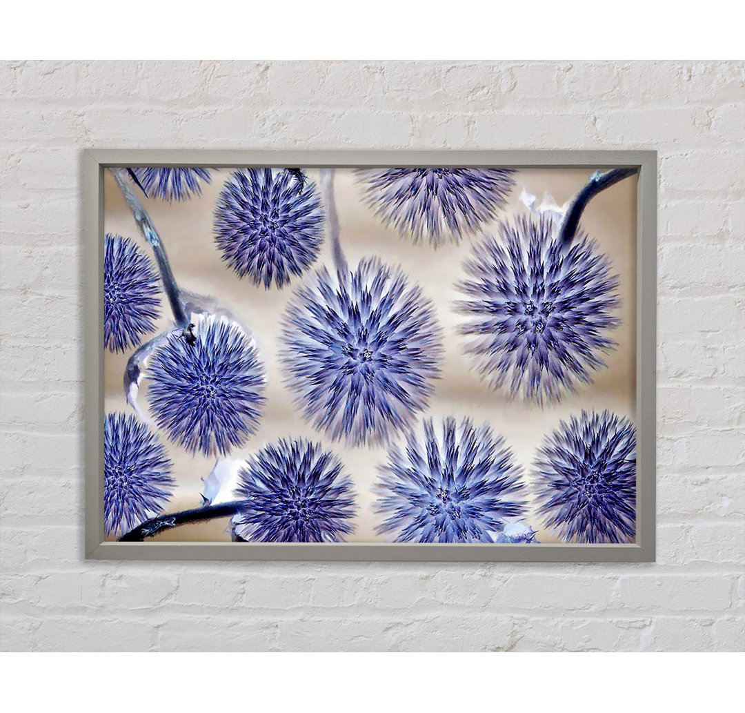 Dandelion Surprise Lilac - Einzelner Bilderrahmen Kunstdrucke auf Leinwand